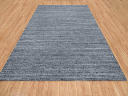 Modern / Contemporary hand-knotted wool rug in Gray, 10'3" x 14' — SKU O065421 (view 2)