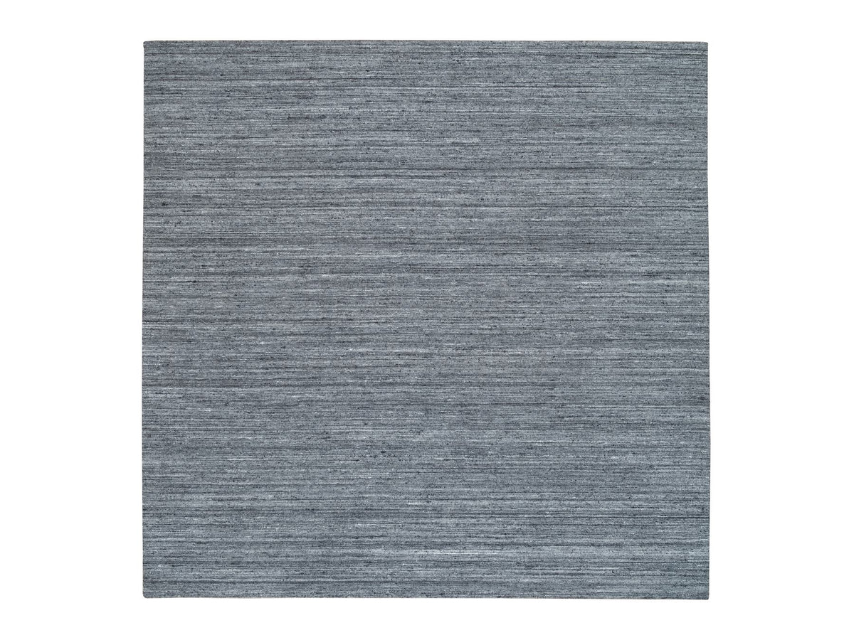 Modern / Contemporary hand-knotted wool rug in Gray, 10' x 10'1" — SKU O065422