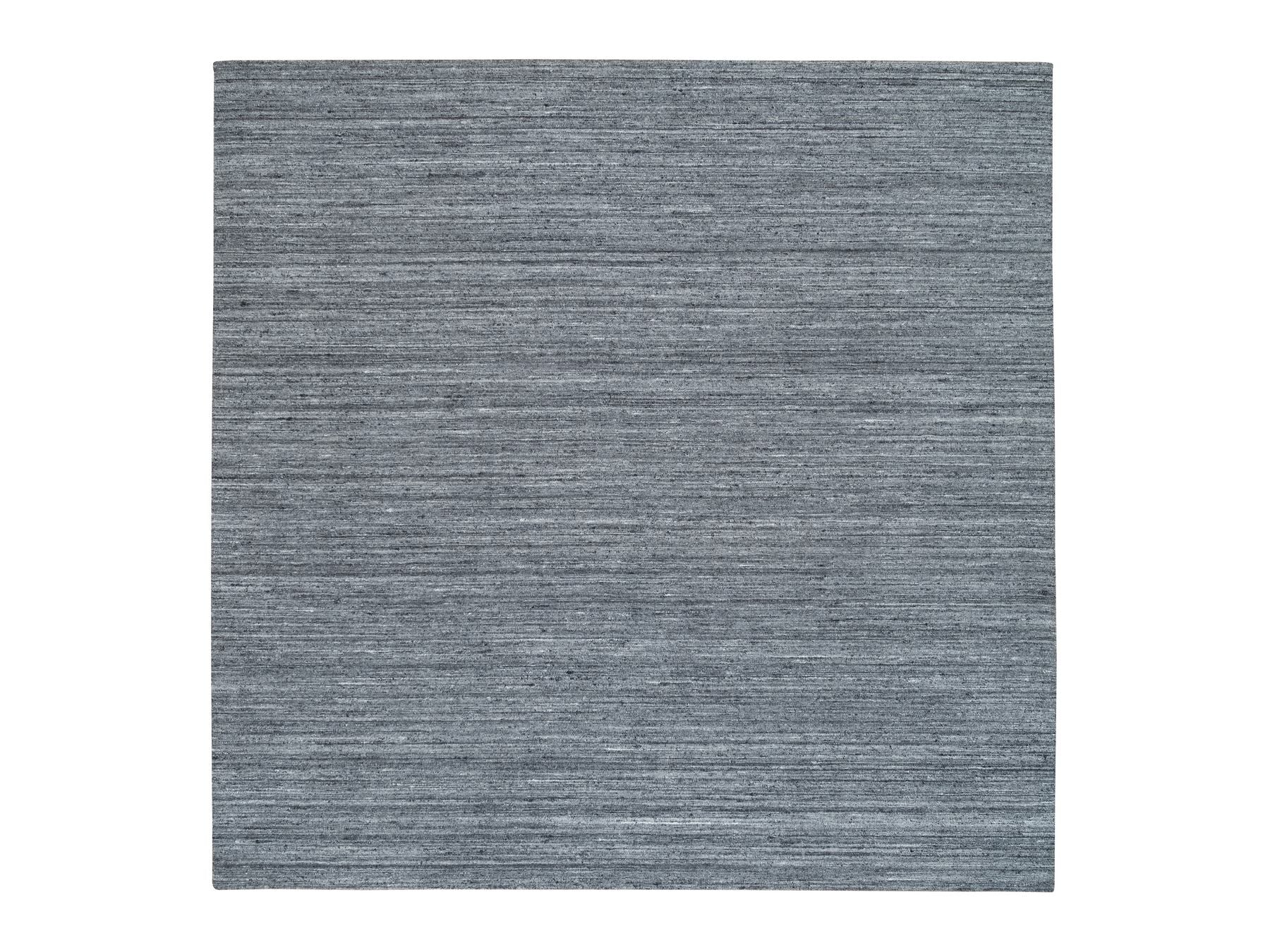 Modern / Contemporary hand-knotted wool rug in Gray, 10' x 10'1" — SKU O065422