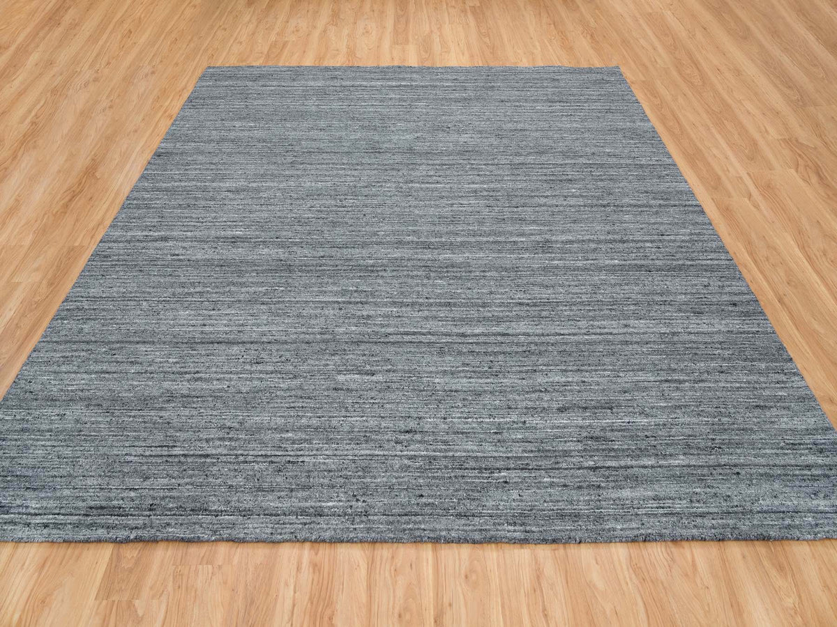 Modern / Contemporary hand-knotted wool rug in Gray, 10' x 10'1" — SKU O065422 (view 2)