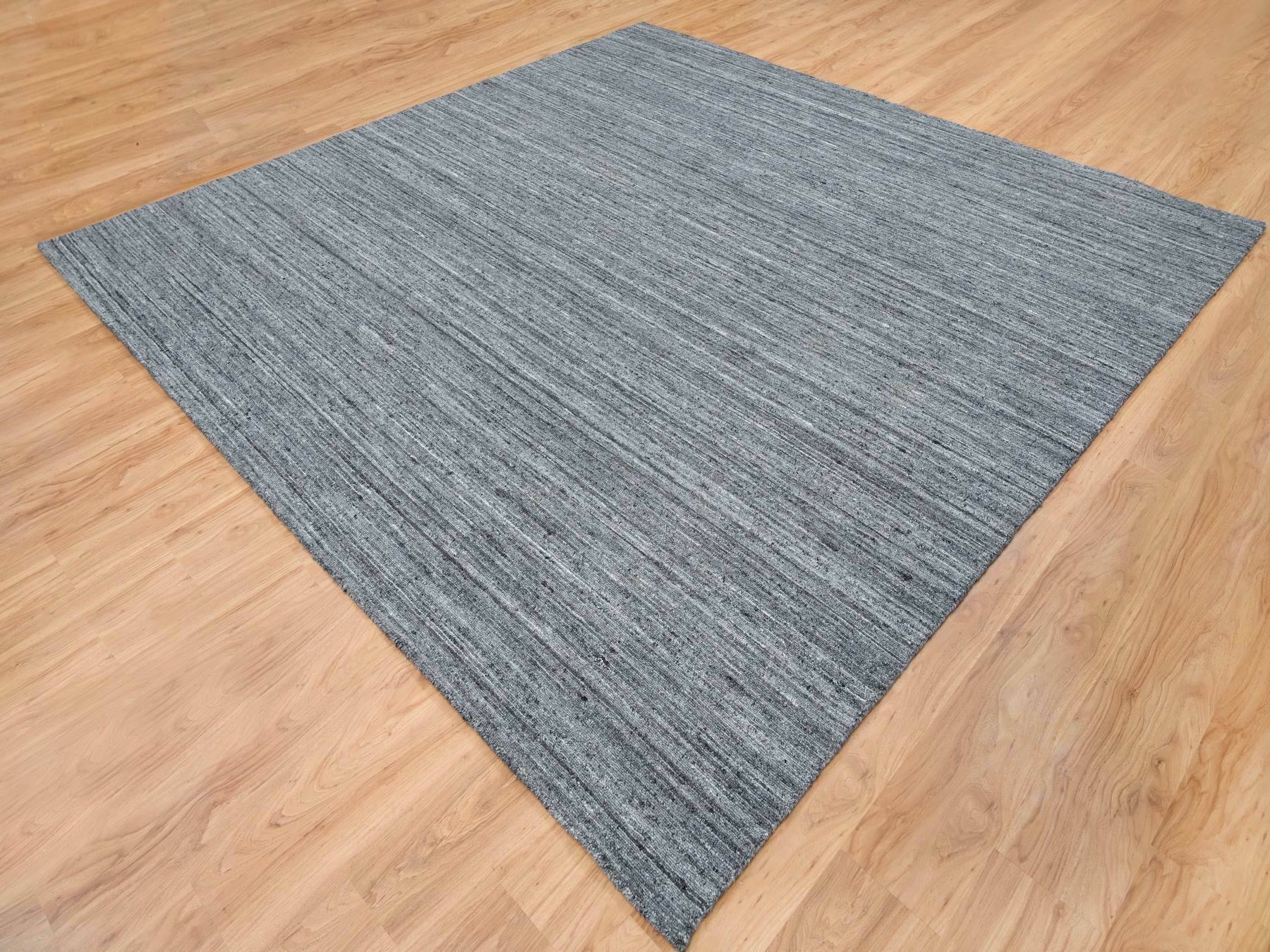 Modern / Contemporary hand-knotted wool rug in Gray, 10' x 10'1" — SKU O065422 (view 3)