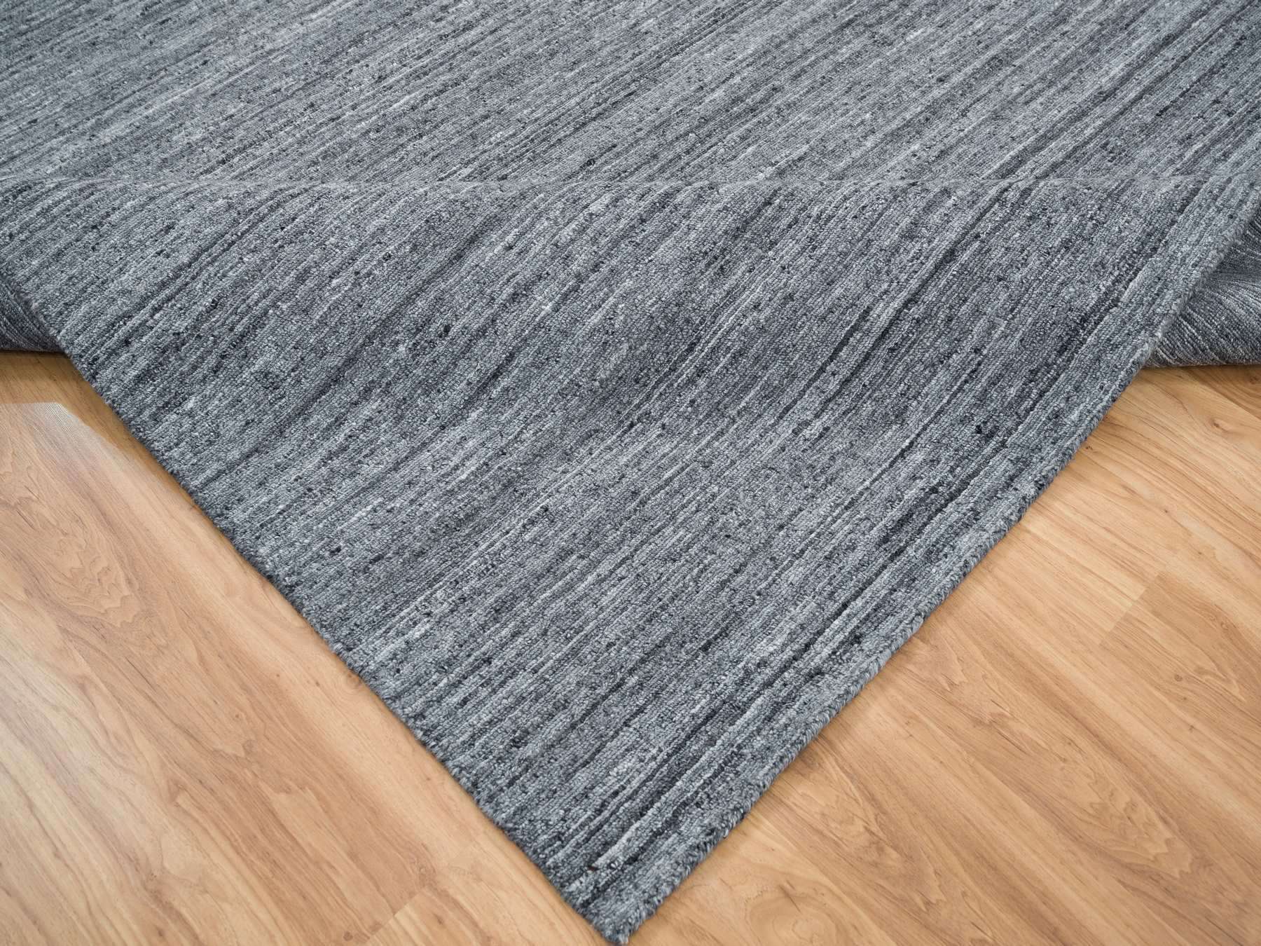 Modern / Contemporary hand-knotted wool rug in Gray, 10' x 10'1" — SKU O065422 (view 6)