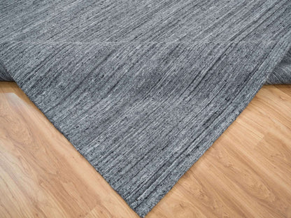 Modern / Contemporary hand-knotted wool rug in Gray, 10' x 10'1" — SKU O065422 (view 6)