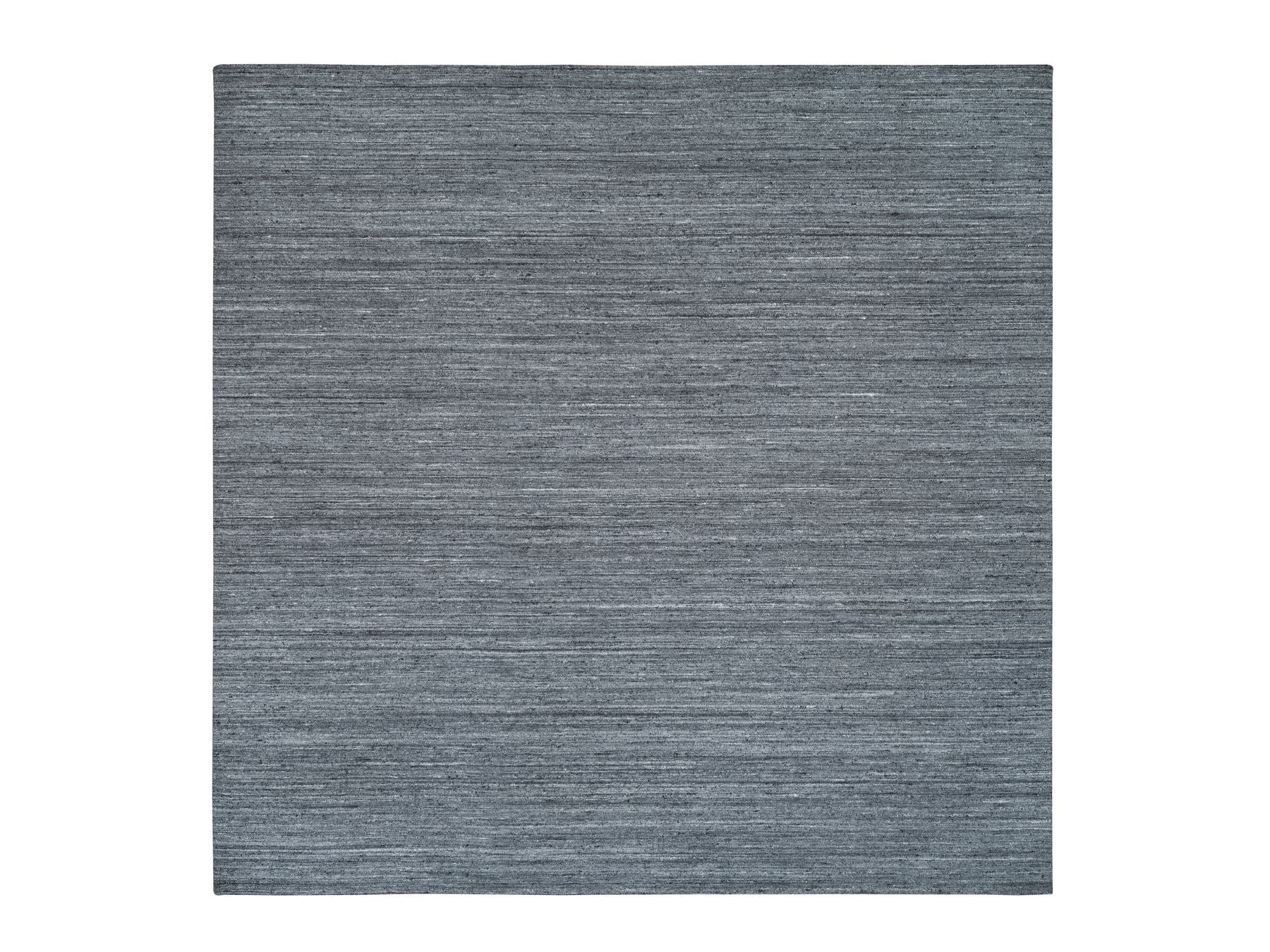Modern / Contemporary hand-knotted wool rug in Gray, 12' x 12' — SKU O065424