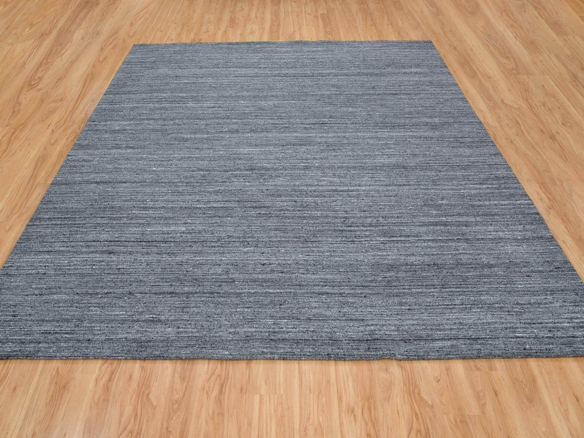 Modern / Contemporary hand-knotted wool rug in Gray, 12' x 12' — SKU O065424 (view 2)