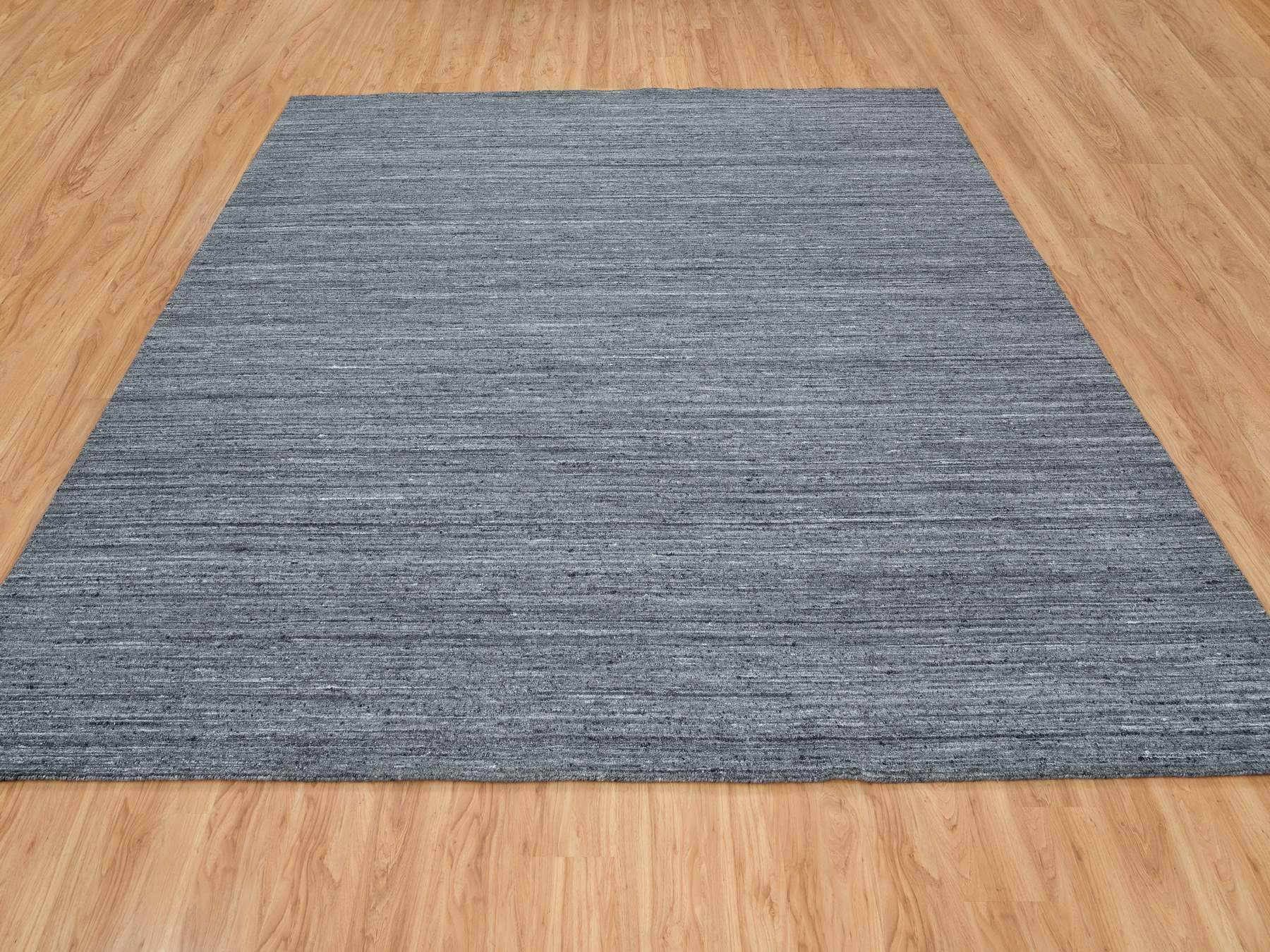 Modern / Contemporary hand-knotted wool rug in Gray, 12' x 12' — SKU O065424 (view 2)