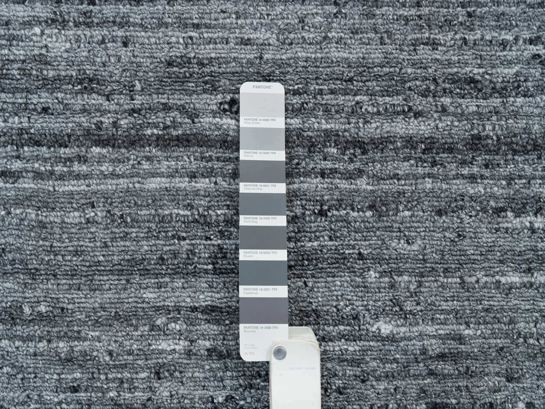 Modern / Contemporary hand-knotted wool rug in Gray, 12' x 12' — SKU O065424 (view 7)