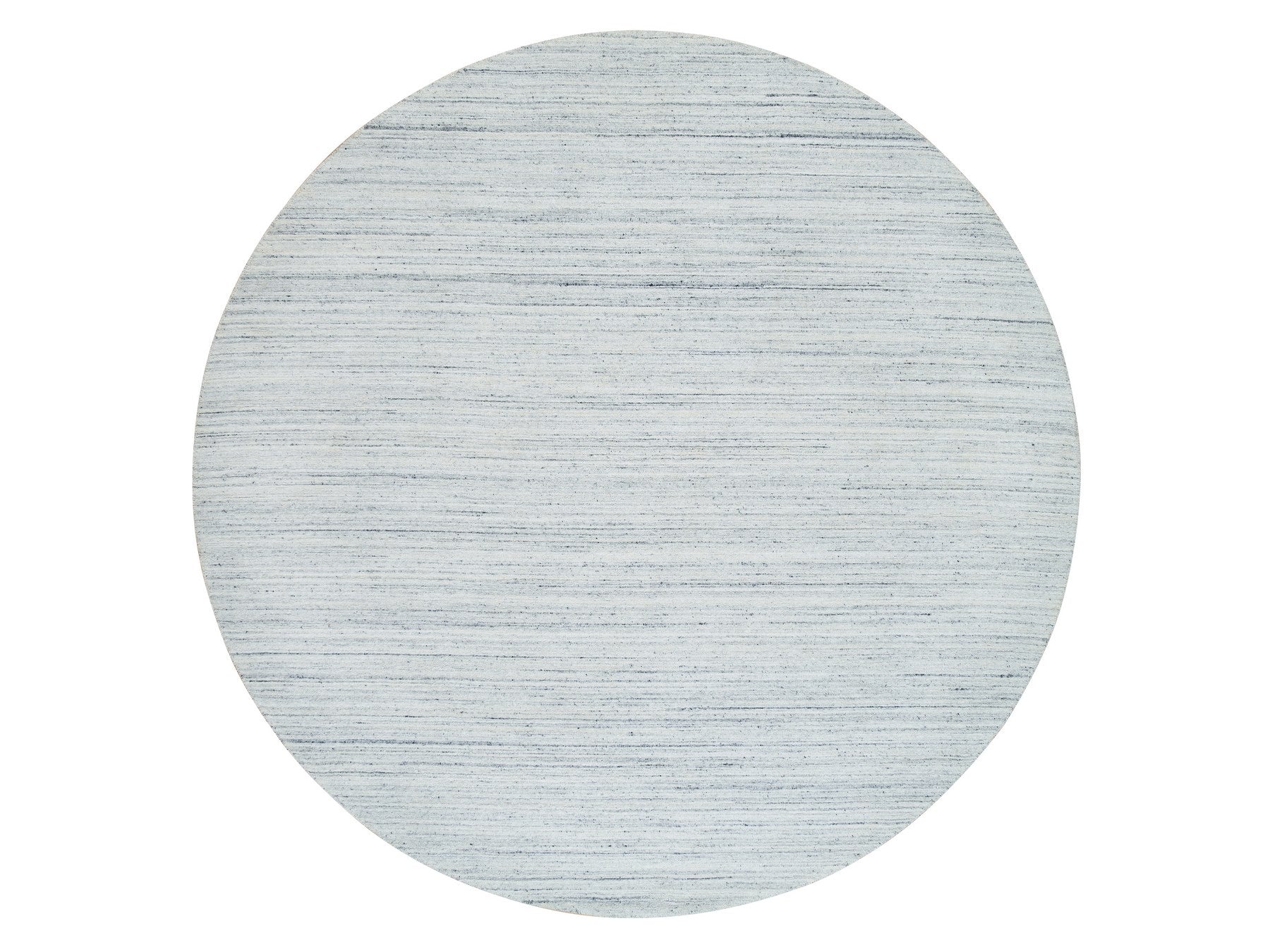 Modern / Contemporary hand-knotted wool rug in Ivory, 10' x 10' — SKU O065431