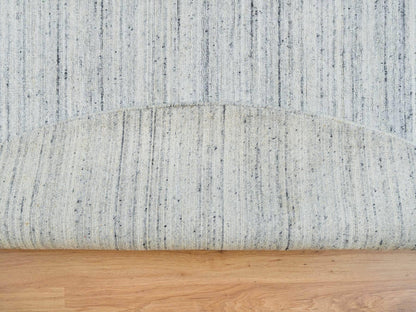 Modern / Contemporary hand-knotted wool rug in Ivory, 10' x 10' — SKU O065431 (view 4)