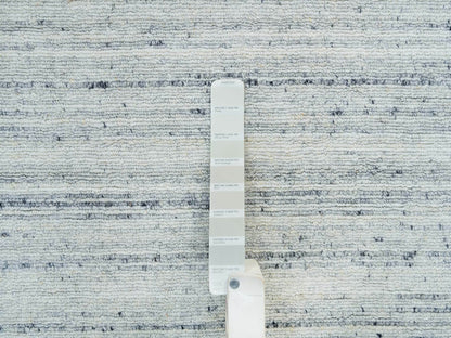 Modern / Contemporary hand-knotted wool rug in Ivory, 10' x 10' — SKU O065431 (view 7)