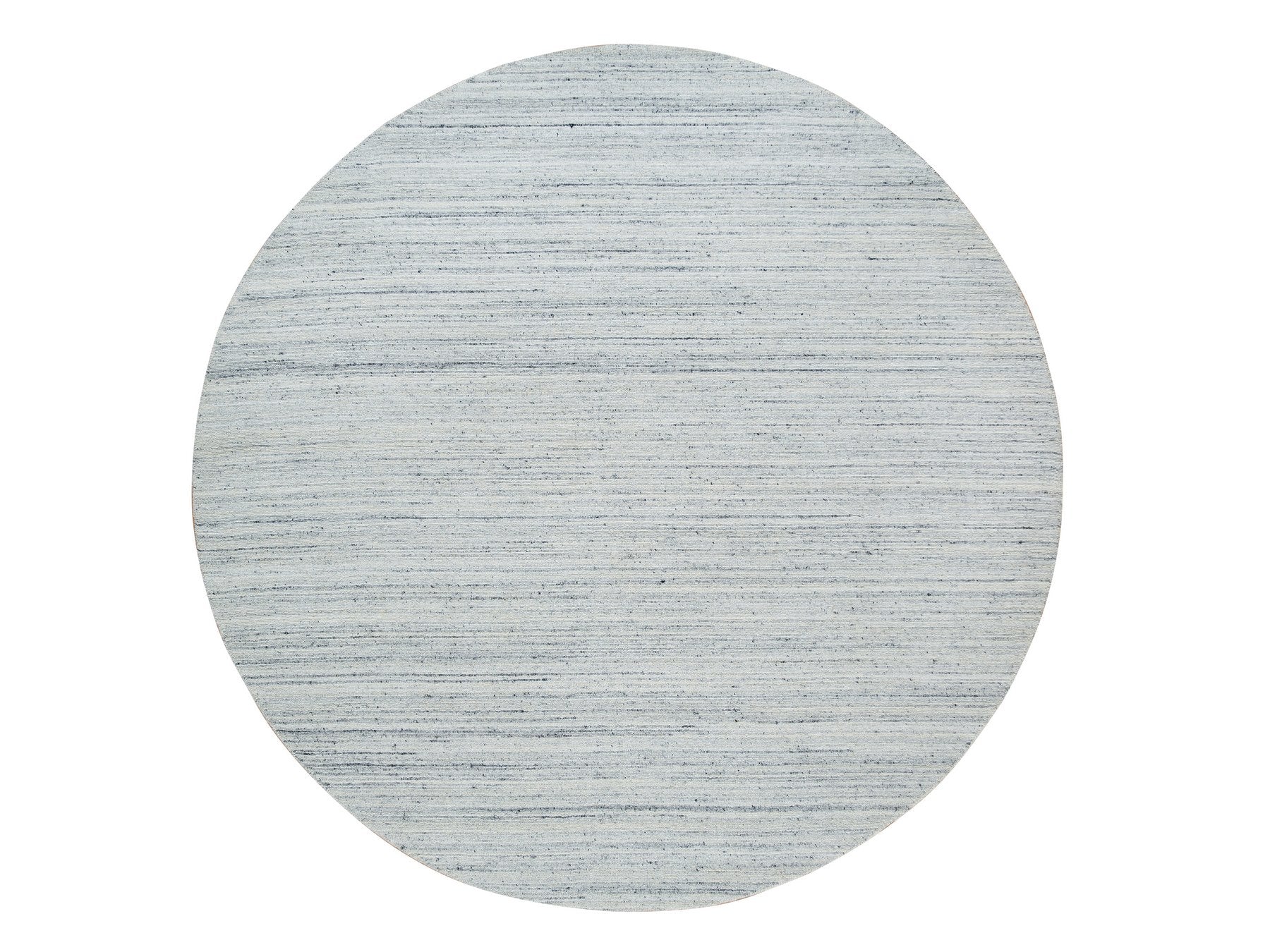 Modern / Contemporary hand-knotted wool rug in Ivory, 8' x 8' — SKU O065432