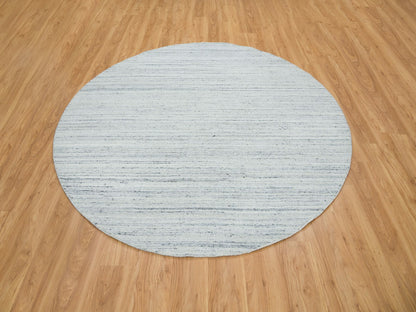 Modern / Contemporary hand-knotted wool rug in Ivory, 8' x 8' — SKU O065432 (view 2)