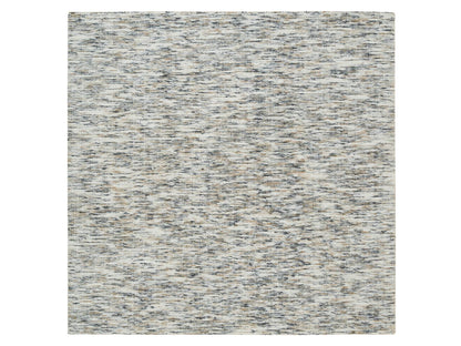 Beige 6'2" x 6'0" Modern and Contemporary Handloom Wool Rug - Sku: O065436