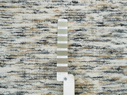 Beige 6'2" x 6'0" Modern and Contemporary Handloom Wool Rug - Sku: O065436