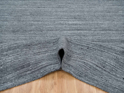 Modern / Contemporary hand-knotted wool rug in Gray, 12'1" x 15'1" — SKU O065454 (view 5)