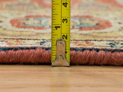 Heriz Heriz hand-knotted wool runner in Red & Yellow, 4' x 10' — SKU O065462 (view 7)