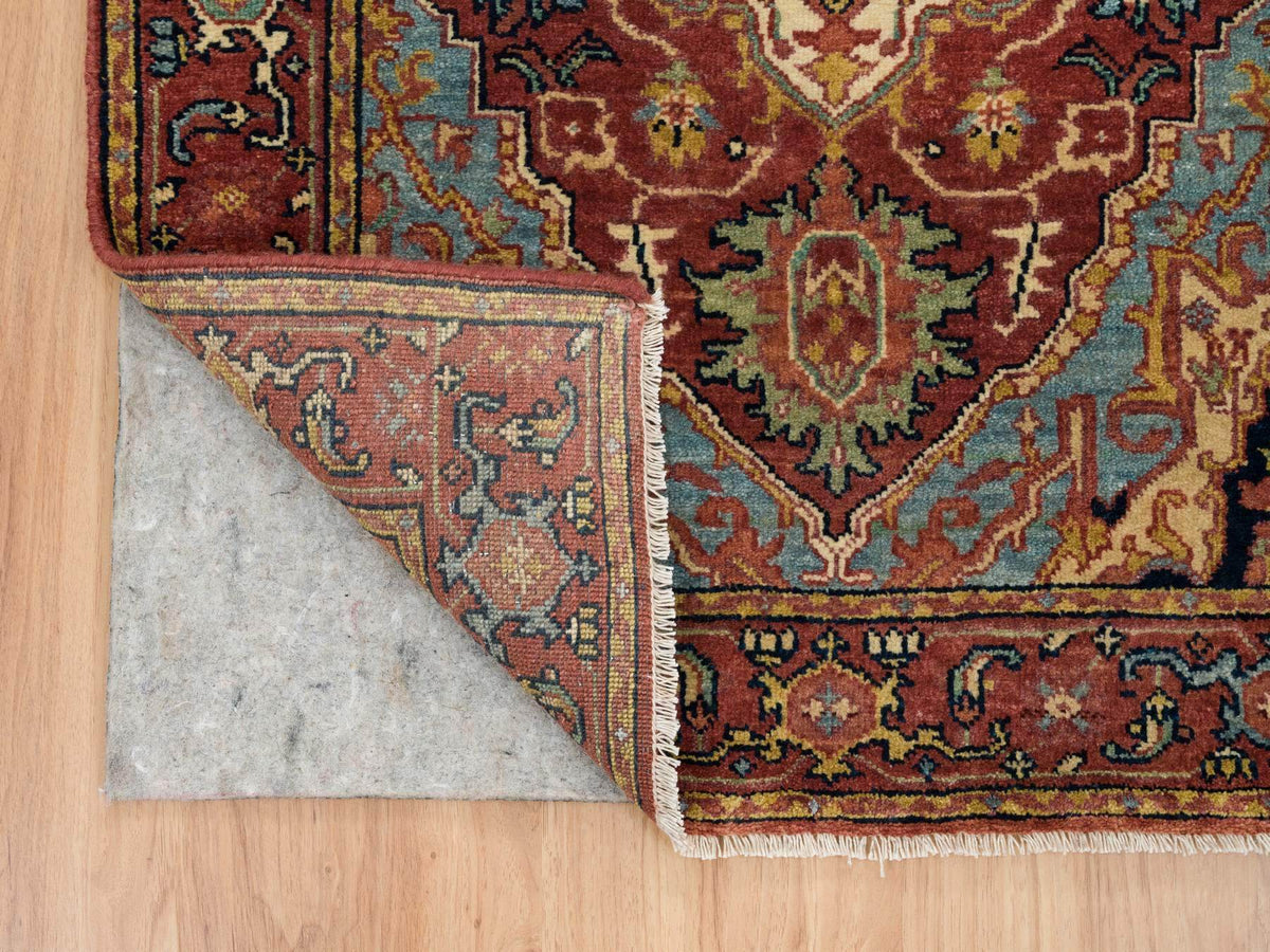 Heriz Heriz hand-knotted wool runner in Red, 2'7" x 18' — SKU O065470 (view 3)