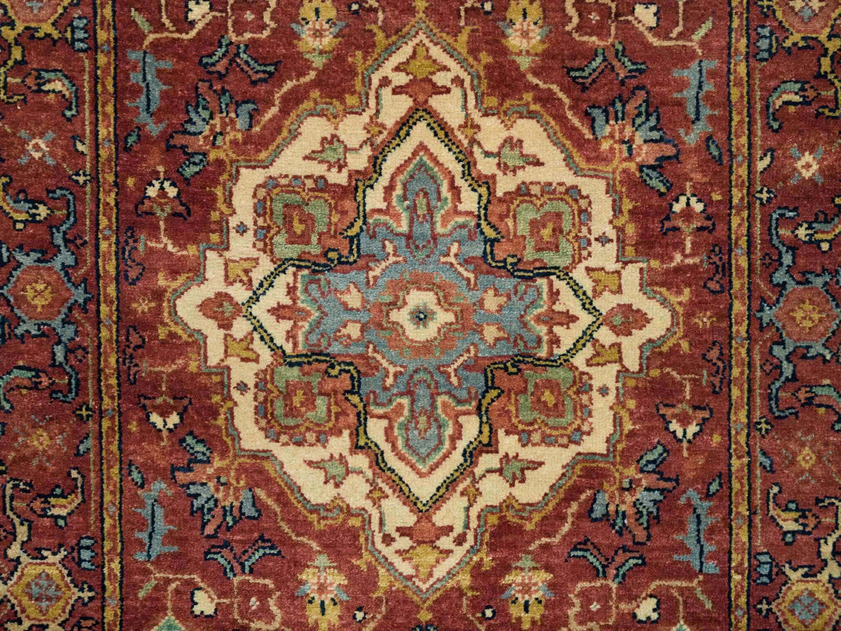 Heriz Heriz hand-knotted wool runner in Red, 2'7" x 18' — SKU O065470 (view 5)