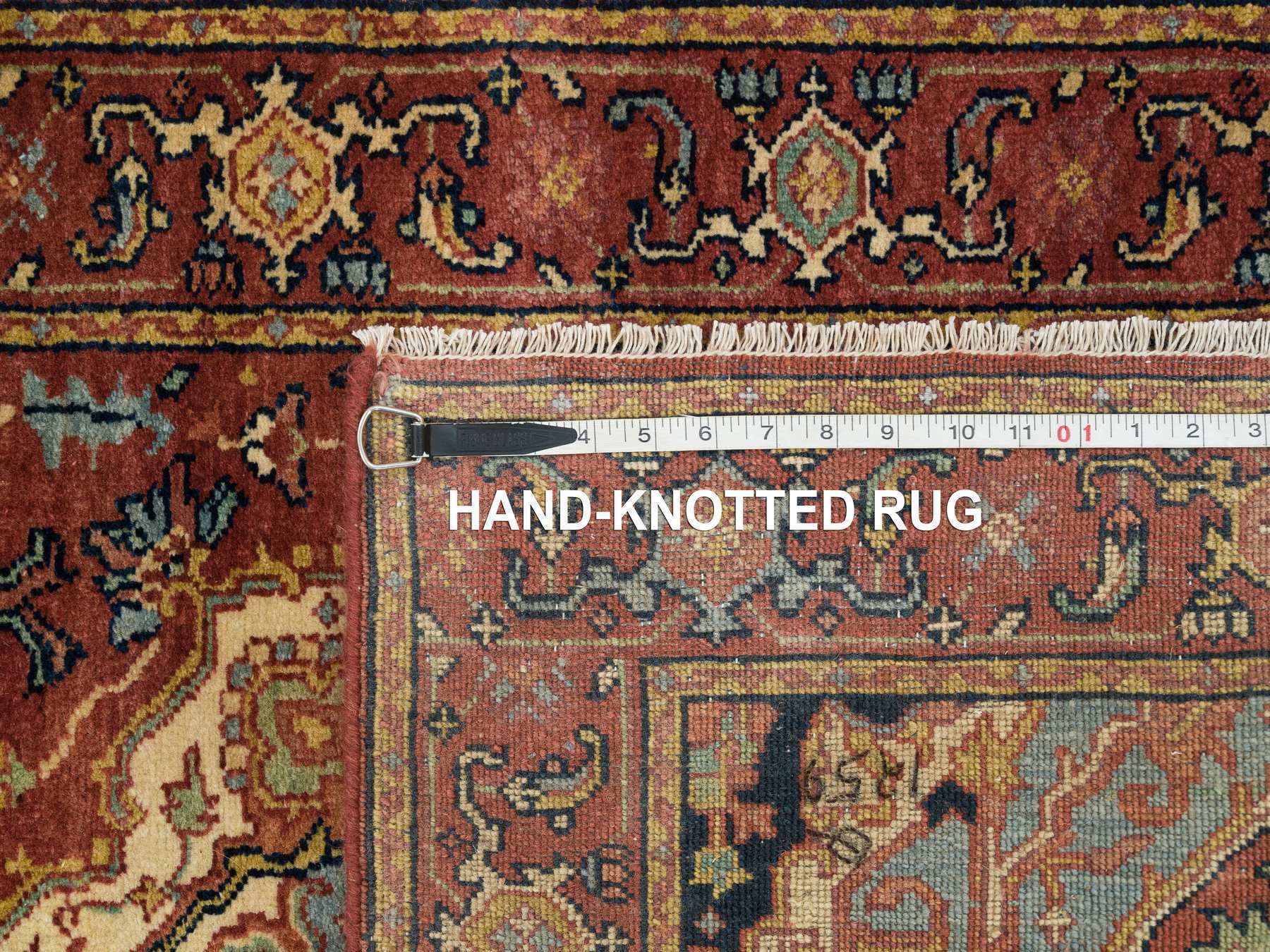 Heriz Heriz hand-knotted wool runner in Red, 2'7" x 18' — SKU O065470 (view 8)