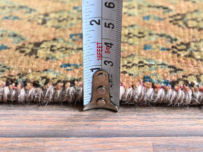 Brown 2'6" x 11'5" Vintage Hand knotted Wool Rug - Sku: O0654