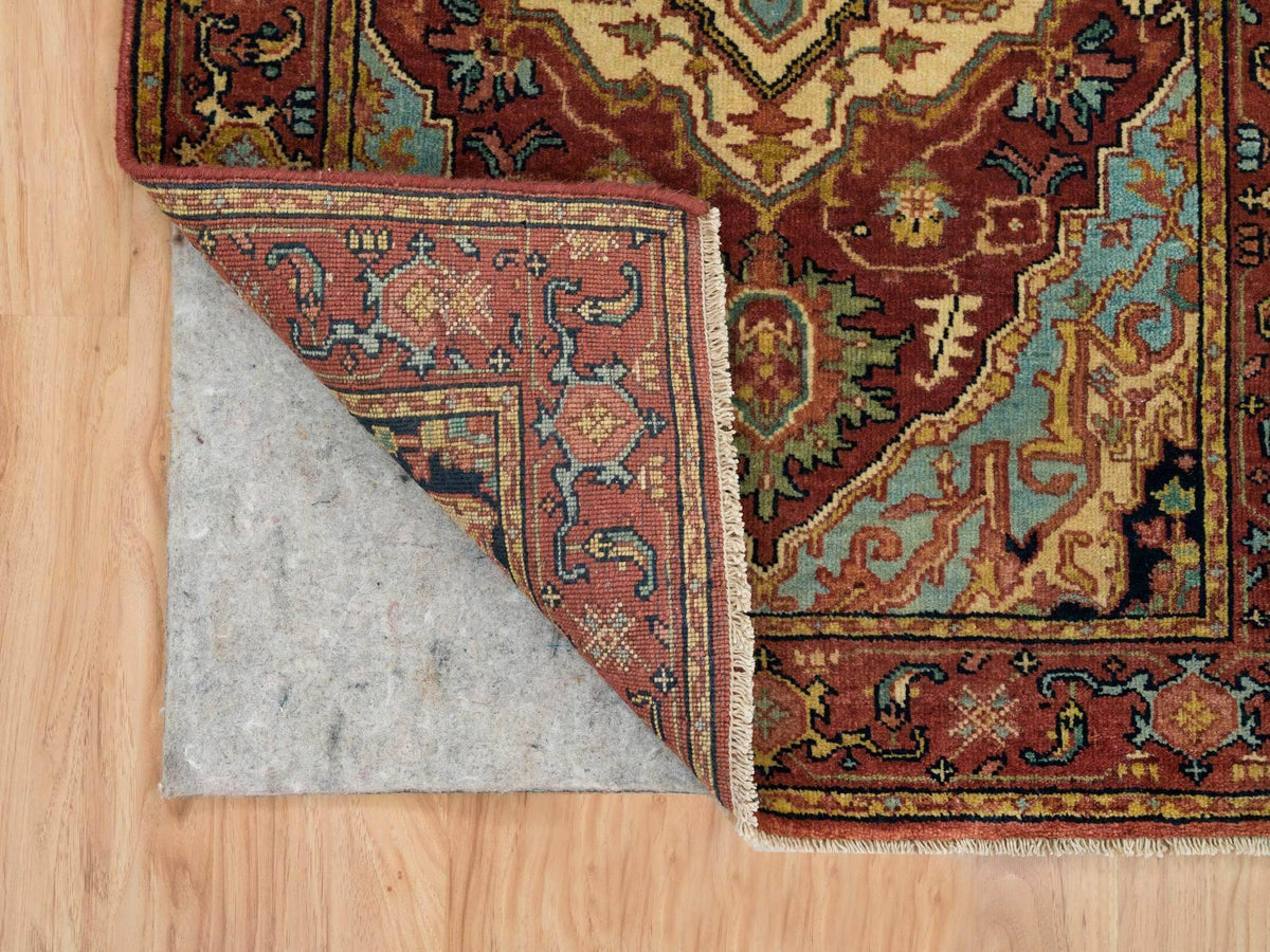Heriz Heriz hand-knotted wool runner in Red, 2'7" x 10' — SKU O065503 (view 3)
