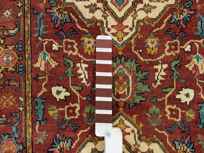 Heriz Heriz hand-knotted wool runner in Red, 2'7" x 10' — SKU O065503 (view 4)