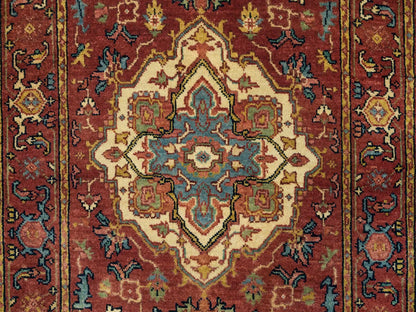 Heriz Heriz hand-knotted wool runner in Red, 2'7" x 10' — SKU O065503 (view 5)