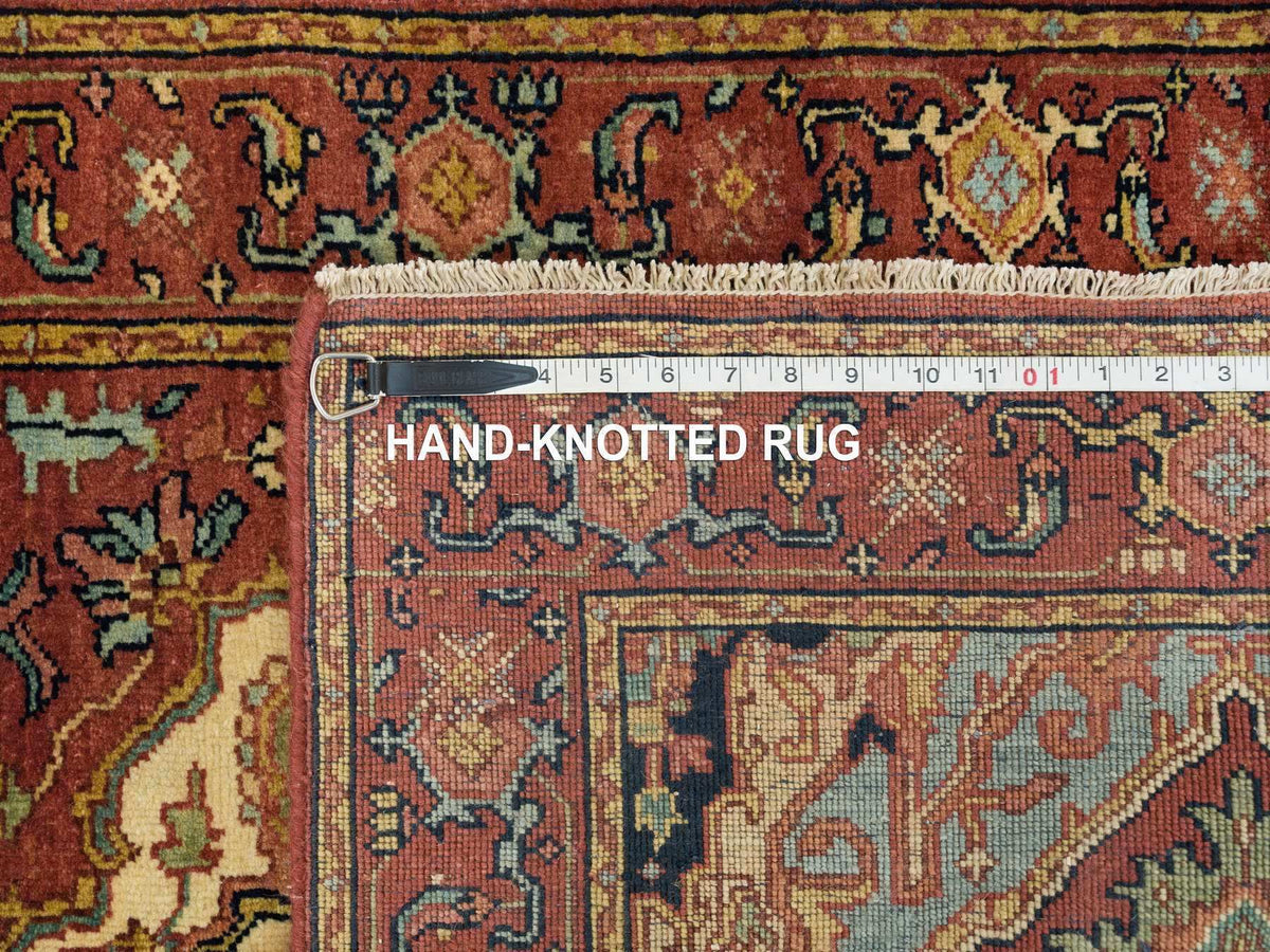 Heriz Heriz hand-knotted wool runner in Red, 2'7" x 10' — SKU O065503 (view 8)