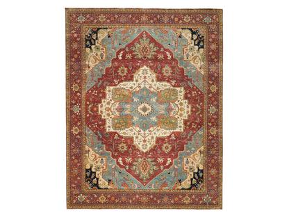 Heriz Heriz hand-knotted wool rug in Red, 12' x 15'2" — SKU O065509