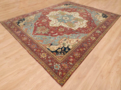 Heriz Heriz hand-knotted wool rug in Red, 12' x 15'2" — SKU O065509 (view 3)