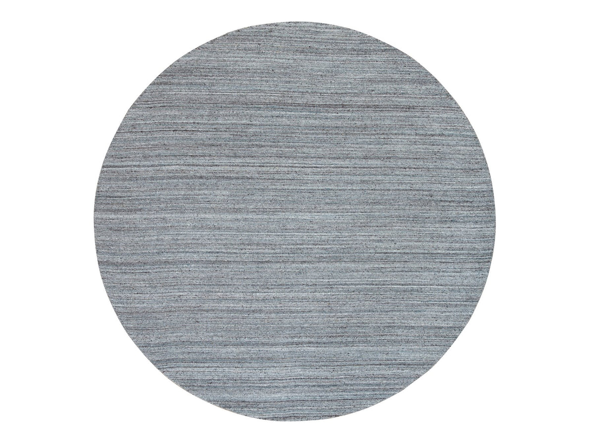 Modern / Contemporary hand-knotted wool rug in Gray, 8' x 8' — SKU O065552