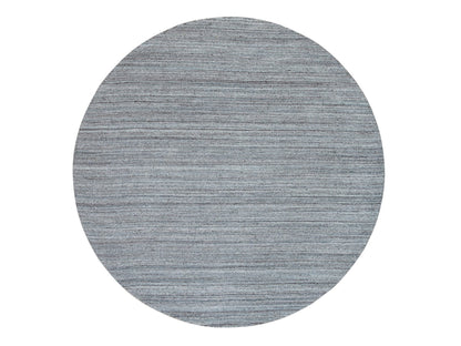 Modern / Contemporary hand-knotted wool rug in Gray, 8' x 8' — SKU O065552