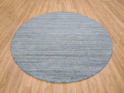 Modern / Contemporary hand-knotted wool rug in Gray, 8' x 8' — SKU O065552 (view 2)