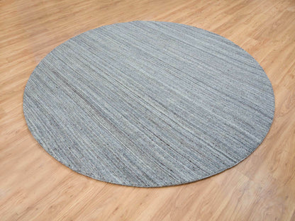 Modern / Contemporary hand-knotted wool rug in Gray, 8' x 8' — SKU O065552 (view 3)