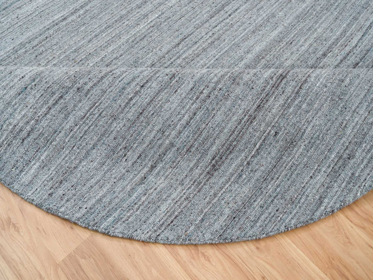 Modern / Contemporary hand-knotted wool rug in Gray, 8' x 8' — SKU O065552 (view 6)
