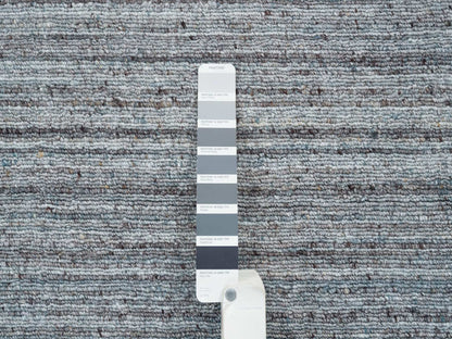 Modern / Contemporary hand-knotted wool rug in Gray, 8' x 8' — SKU O065552 (view 7)