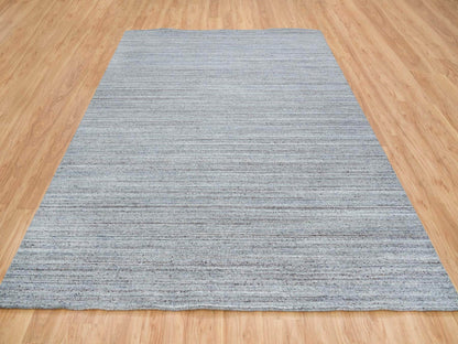 Modern / Contemporary hand-knotted wool rug in Gray, 8'1" x 10' — SKU O065555 (view 2)