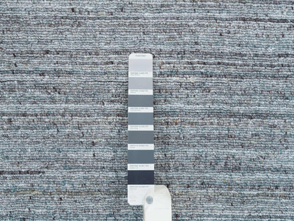 Modern / Contemporary hand-knotted wool rug in Gray, 8'1" x 10' — SKU O065555 (view 7)