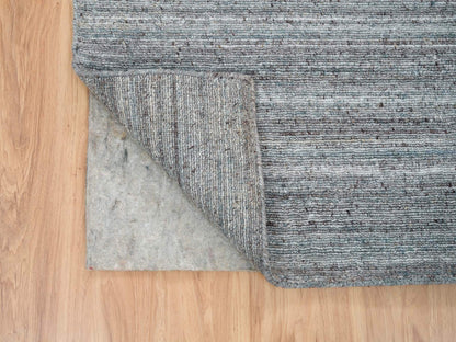 Modern / Contemporary hand-knotted wool runner in Gray, 2'7" x 14' — SKU O065557 (view 3)