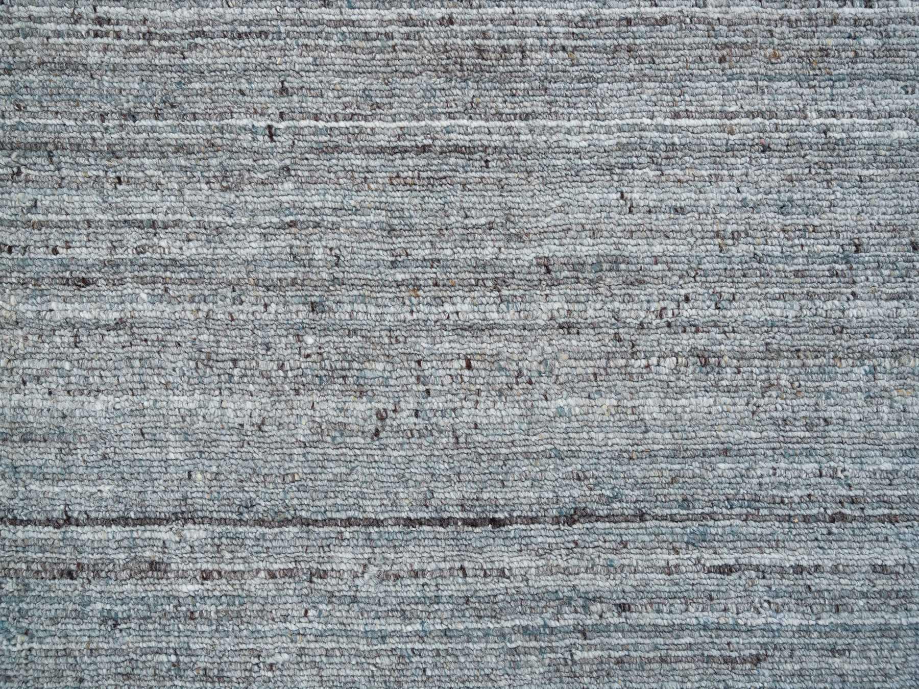 Modern / Contemporary hand-knotted wool runner in Gray, 2'7" x 14' — SKU O065557 (view 5)