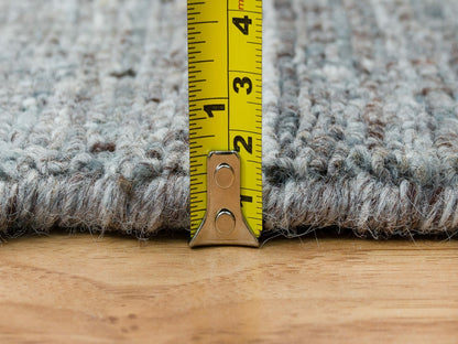 Modern / Contemporary hand-knotted wool runner in Gray, 2'7" x 14' — SKU O065557 (view 7)