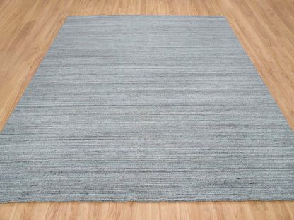 Modern / Contemporary hand-knotted wool rug in Gray, 12' x 12' — SKU O065558 (view 2)