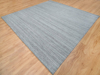 Modern / Contemporary hand-knotted wool rug in Gray, 12' x 12' — SKU O065558 (view 3)
