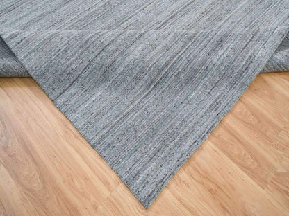 Modern / Contemporary hand-knotted wool rug in Gray, 12' x 12' — SKU O065558 (view 6)