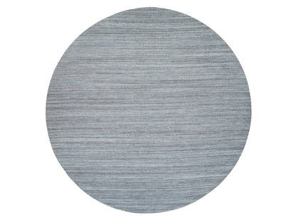 Modern / Contemporary hand-knotted wool rug in Gray, 11'10" x 11'10" — SKU O065559