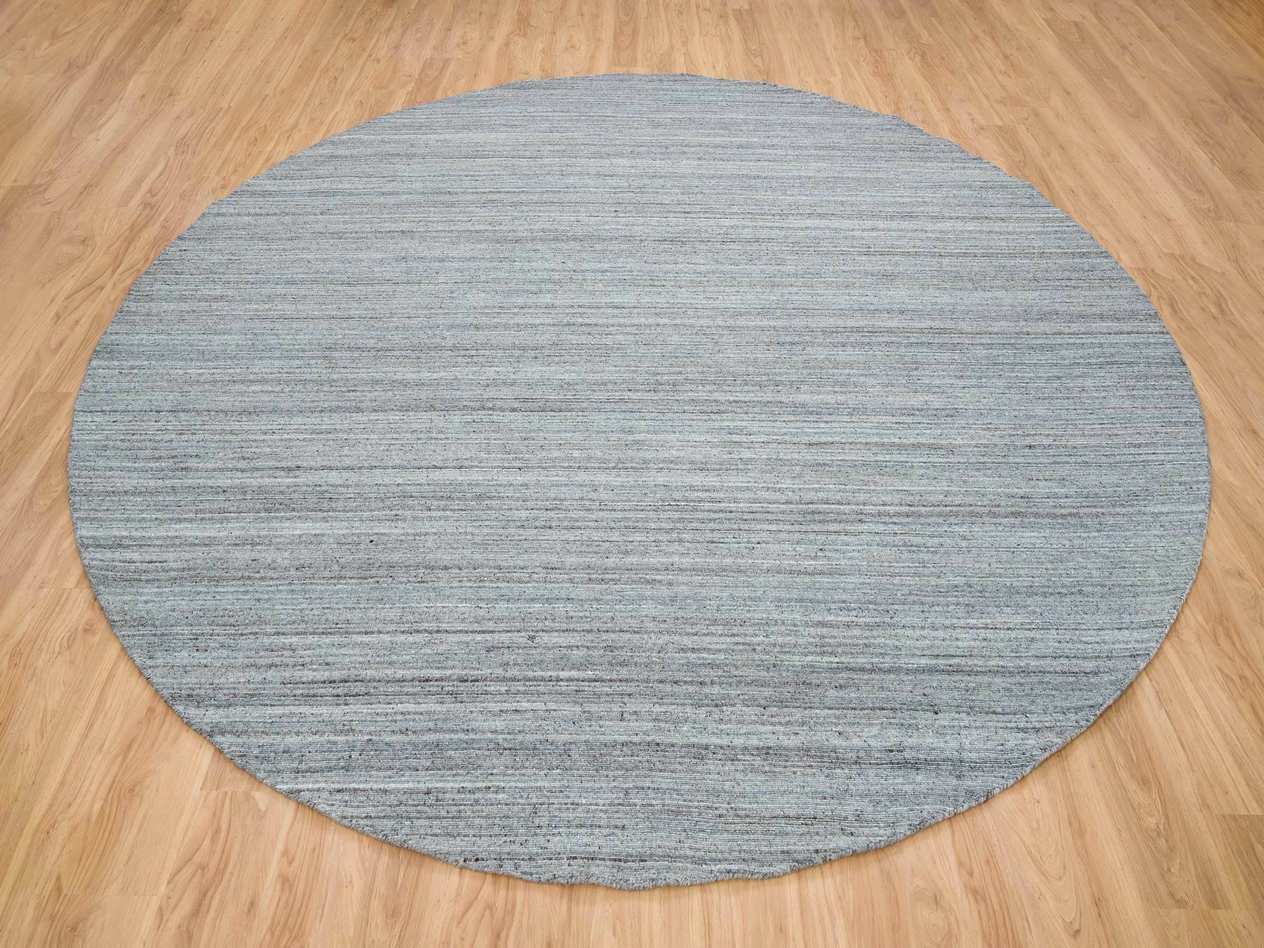 Modern / Contemporary hand-knotted wool rug in Gray, 11'10" x 11'10" — SKU O065559 (view 2)