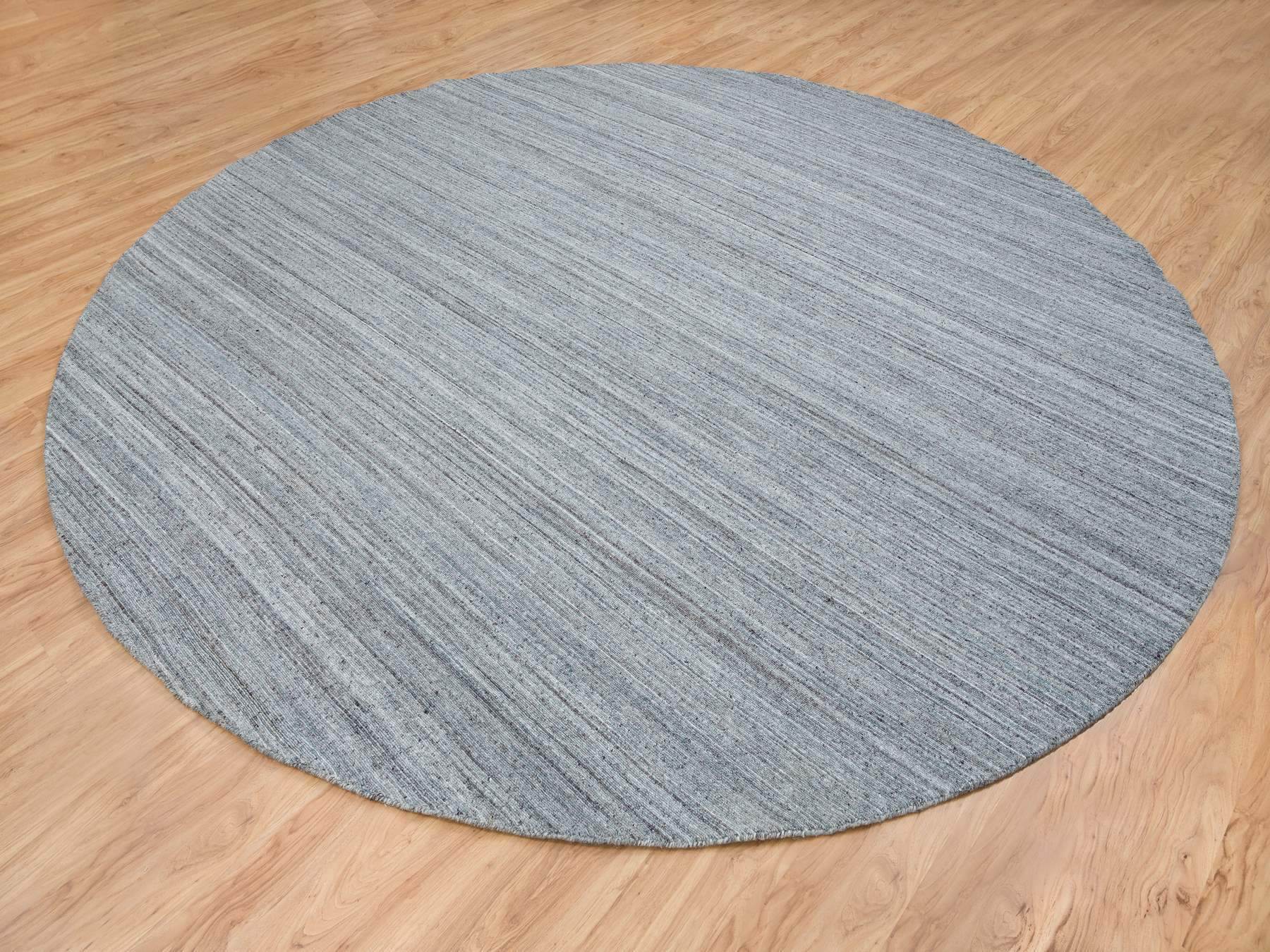 Modern / Contemporary hand-knotted wool rug in Gray, 11'10" x 11'10" — SKU O065559 (view 3)