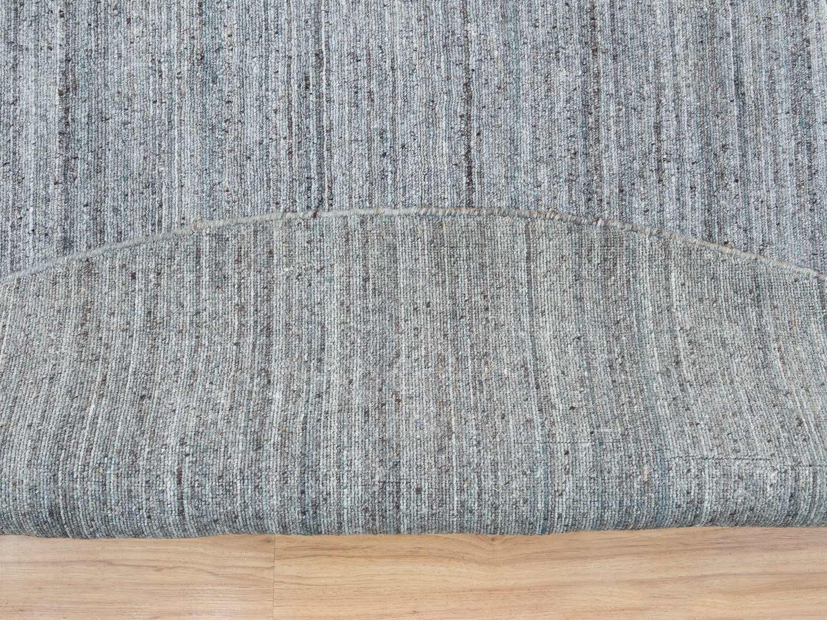 Modern / Contemporary hand-knotted wool rug in Gray, 11'10" x 11'10" — SKU O065559 (view 4)