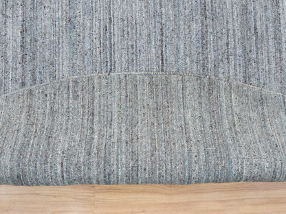 Modern / Contemporary hand-knotted wool rug in Gray, 11'10" x 11'10" — SKU O065559 (view 4)