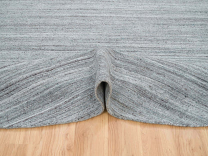Modern / Contemporary hand-knotted wool rug in Gray, 11'10" x 11'10" — SKU O065559 (view 5)